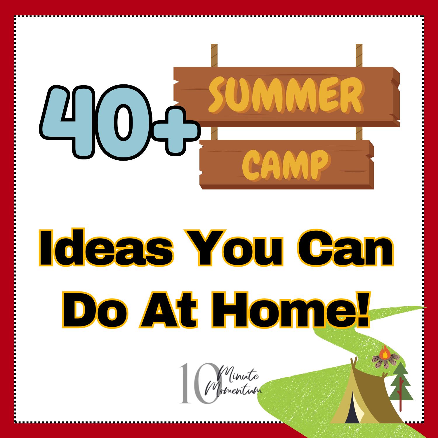 Fun Summer Camp Ideas You Can Do At Home with Kids