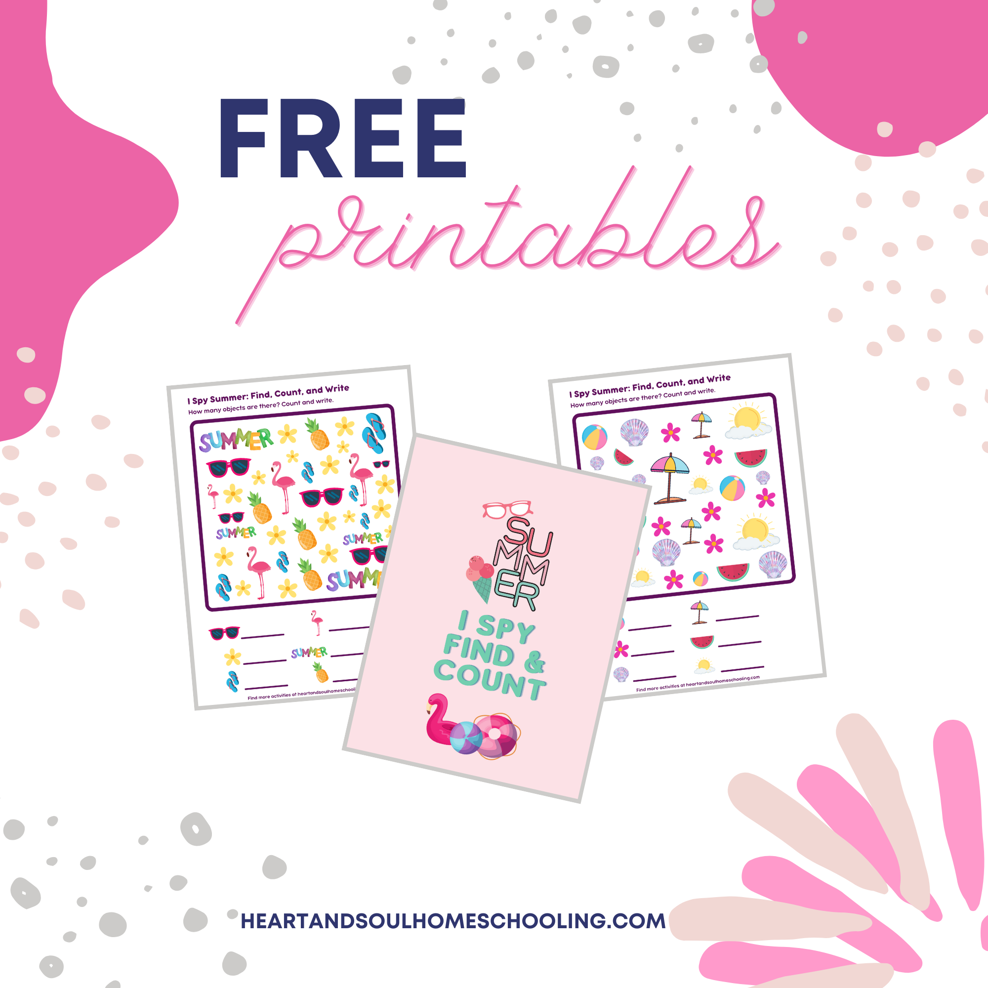 Summer I Spy Free Printables