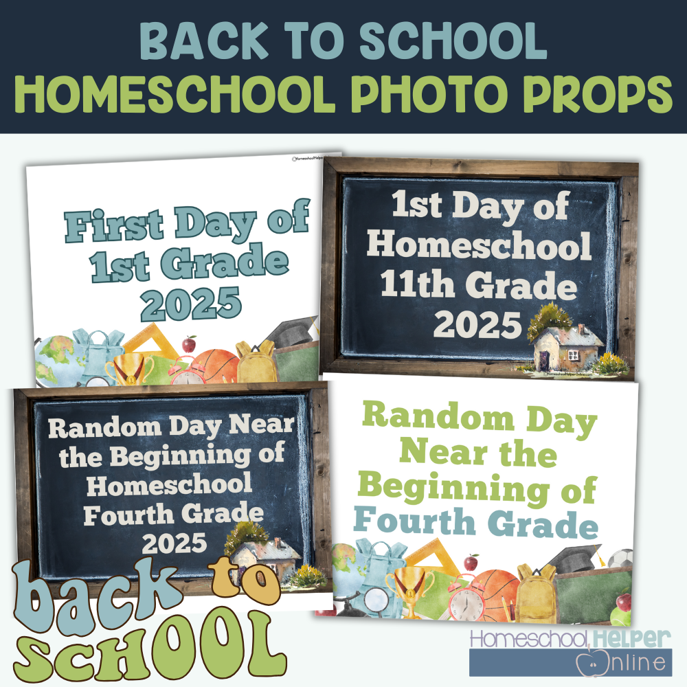 Back to School Photo Prop Signs